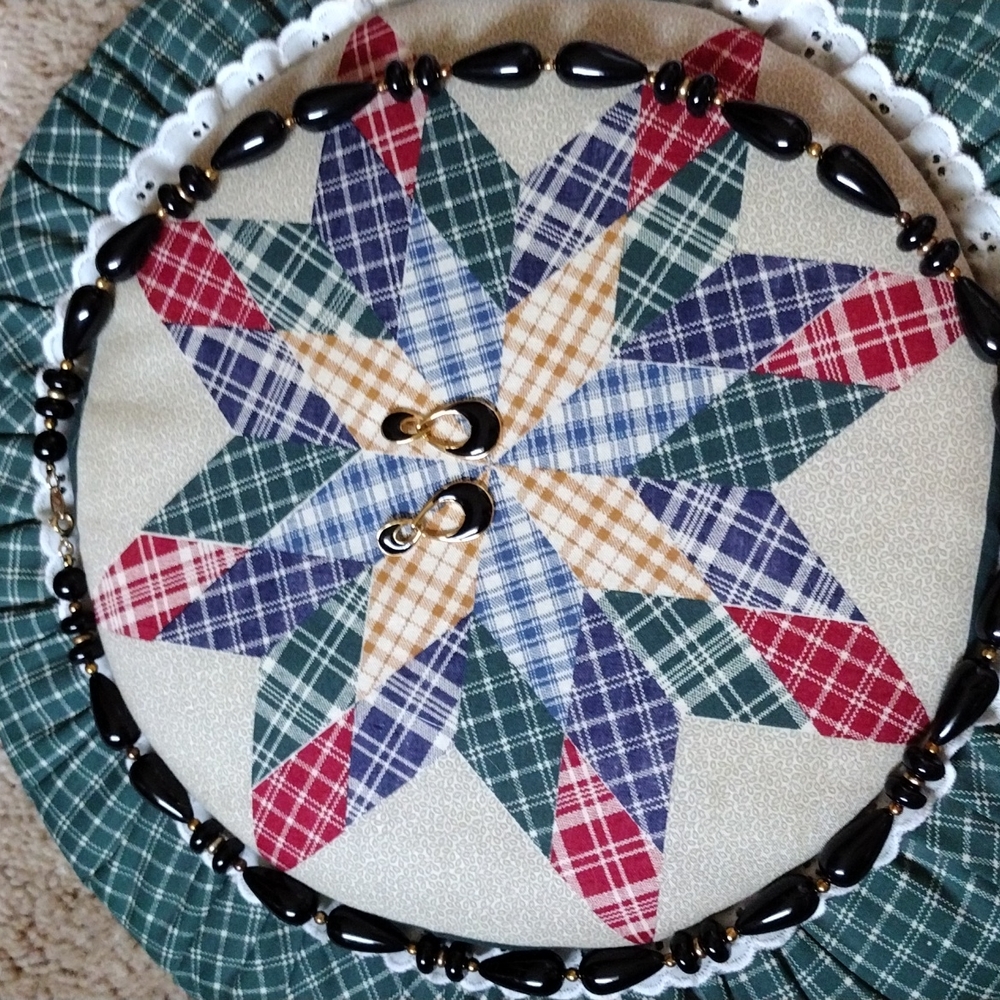 Vintage Trifari necklace and earring set